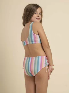 Top y bikini batik y rayas- Serafina (37820NP) - comprar online