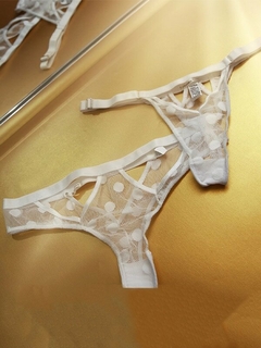 Tanga colaless con recorte Opalo Blanco (52036OPAB) - tienda online