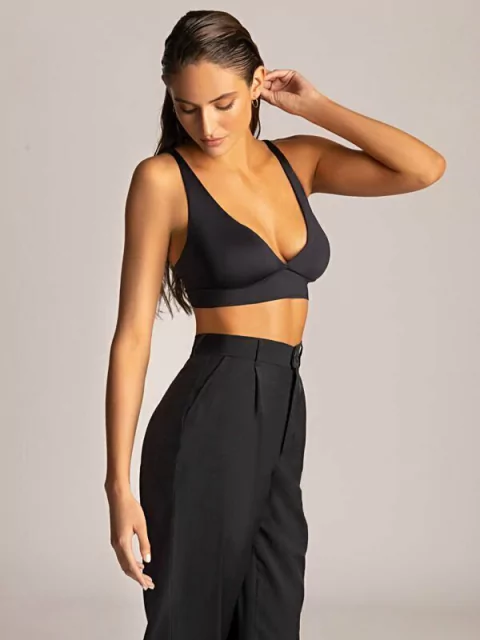 Top con taza removible de microfibra doble (491718)