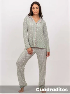 Pijama SICILIA casaca abotonada y pantalon modal (371273L) en internet