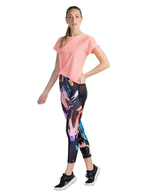 Leggins 7/8 Microfibra Estampado , Bolsillo Tul (3215301)