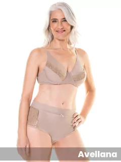 Corpiño Elegance Lycra y Puntilla con Aro (146006) - Adorate