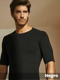 Camiseta manga corta cuello redondo, de algodon con lycra liso. Corte anatómico con exclusivo sistem (294100) - comprar online