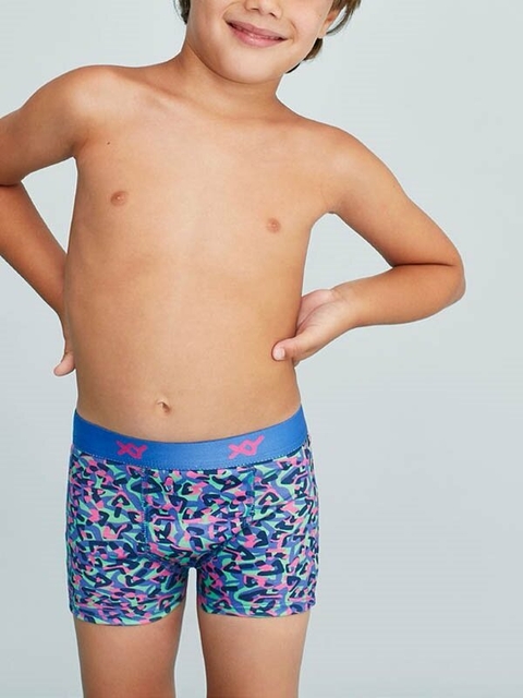 Boxer niño algodón-lycra estampado (291017)