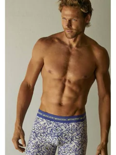 Boxer Algodón-Lycra Estampado Flores Lineas (291304) - comprar online