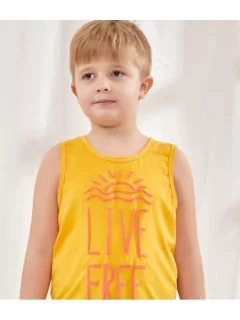 Conjunto SUMMER remera sin mangas con estampa y remera estampada (371165) - Adorate