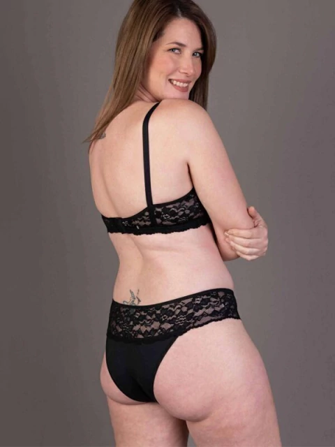 Vedetina microfibra y puntilla (54786)