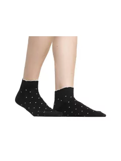 Media Corta Pintitas Picot S/Costura (143274) - Adorate