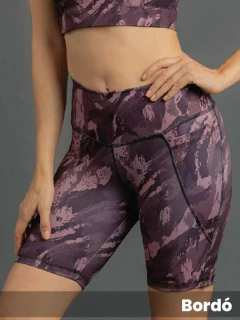 Biker Microfibra Estampada y Bolsillo (3215334) - Adorate