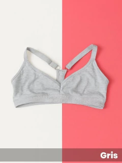 Soutien confort taza doble sin arco, espalda deportiva de algodón y lycra (441008) - Adorate