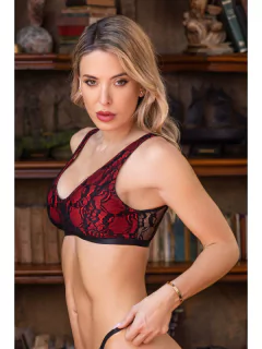 Top Con Gancho Microfibra Puntilla (146183)