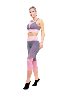 Calza Pescadora Sin Costura Bicolor Jc (1410113)