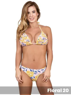 Corpiño Triángulo con Volados Estampado (1412662)