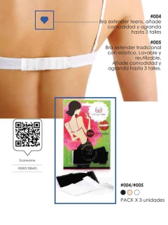 Bra extender tradicional con elástico. (27005) - comprar online