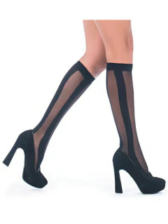 Media 3/4 Rayas Verticales Lycra (14449) - comprar online