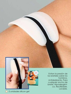 Bretel Silicon gel Pack x2 unidades. Protector de hombros evitan la presión de los breteles sobre lo (27002)