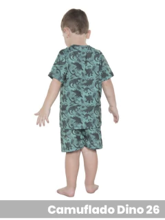 Pijama Kids Manga Corta Camuflado Dino (1411726) - comprar online