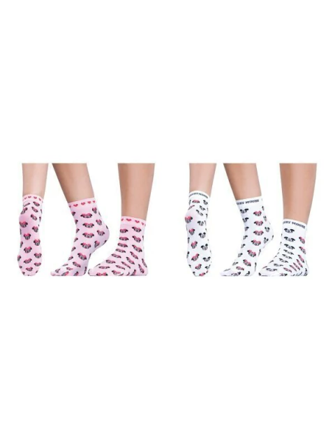 Soquete Niña Mickey y Minnie Tejido (1421504)