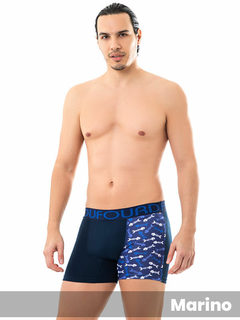 Boxer Algodón y Lycra Pierna Estampada (1411874) - comprar online
