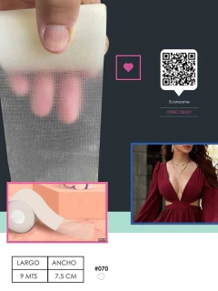 Bra Tape cinta hipoalergenica color nude 7,5 cm x 9 metros (27070) en internet