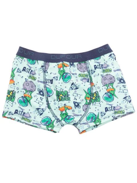 Boxer Infantil Estampado Spun Con Lycra (1411739)