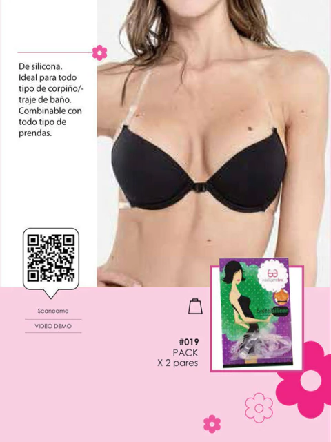 Bretel de silicona combinable. Pack por 2 unidades. (27019)