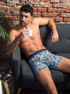 Boxer Estampado Spun Con Lycra (1411748)