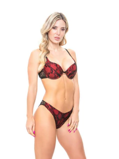 Corpiño Armado Microfibra Puntilla (146181) - Area Cocot