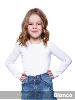 Camiseta Ultraopaca Niña Manga Larga Lycra (145165) en internet