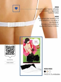 Bra extender teens. Lavable Reutilizable. (27004)