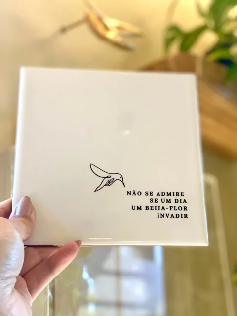 AZULEJO - "NÃO SE ADMIRE SE UM DIA..."