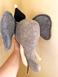 CABEÇA ELEFANTE CINZA DE PAREDE na internet