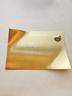 Post-it gold - Tamanho G - Curadoria FAAS