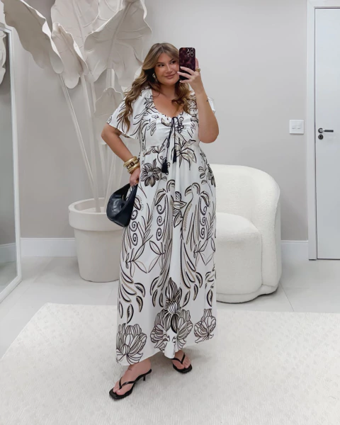 Vestido Baby viscolinho estampa preta - comprar online