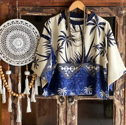 Bata quadrada inspiração viscolinho - comprar online