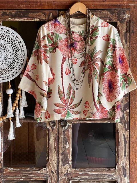 Bata quadrada inspiração viscolinho - comprar online