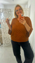Blusa ampla modal casulo caramelo na internet