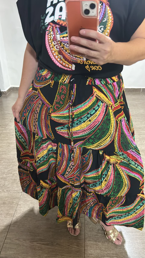 Saia Luana viscolinho - comprar online