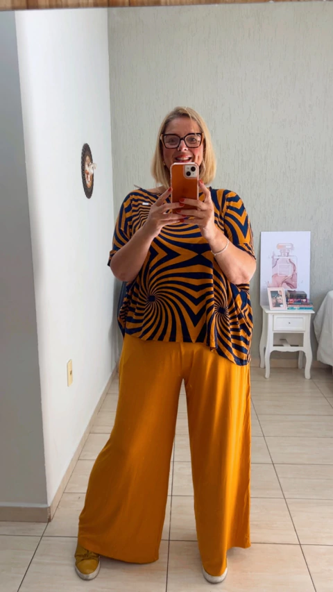 Conjunto malha premium detalhes azul marinho - comprar online