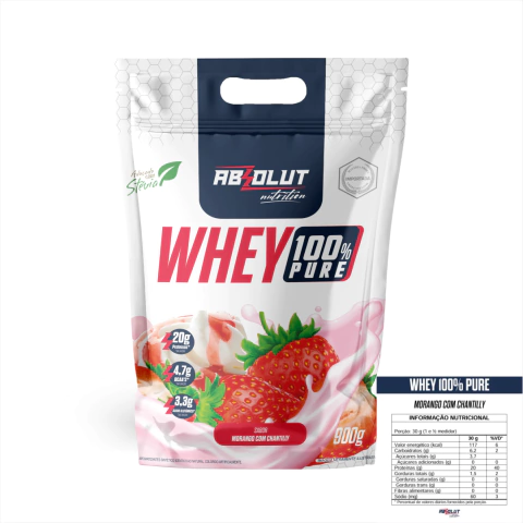 Whey 100% Pure Pouch 900g – Absolut Nutrition