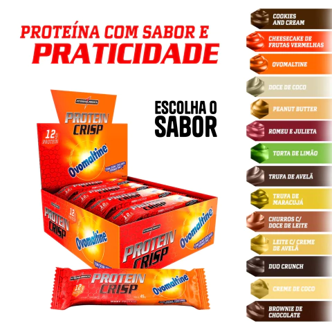Protein Crisp Bar 1 un - 45g - Sem Glútem - Integralmedica - comprar online