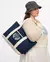 TS CREST WASHED NAVY BEACH BAG