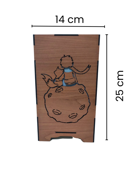 Velador De El Principito En Mdf De 3mm Modelo Chico