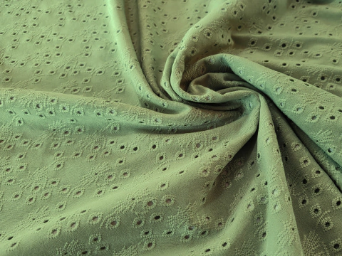 Broderie Elastizado Verde Malva - comprar online