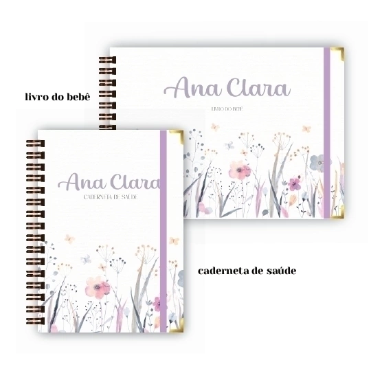 Caderneta + Livro - Jardim Lilás