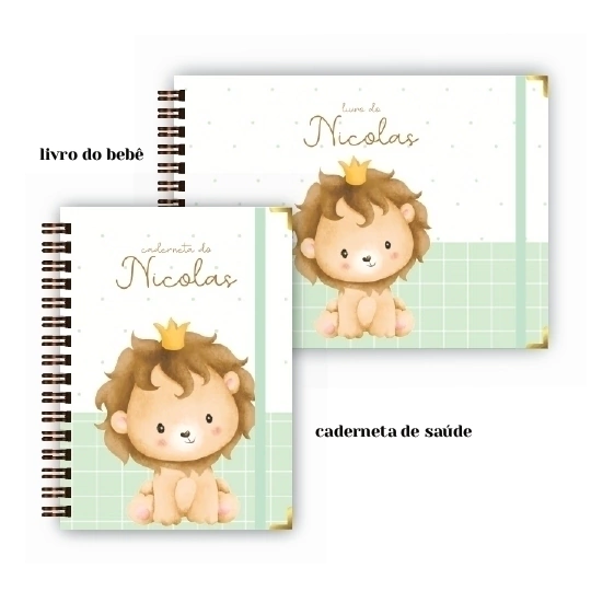 Caderneta + Livro - Leãozinho Rei