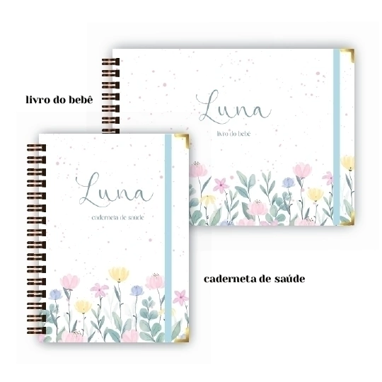 Caderneta + Livro - Jardim Azul