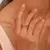 Anillo en X con mini perlas - Pris36
