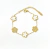 Pulsera Flores Van cleef - Dorada y Blanca
