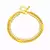 Pulsera doble con brillos y cadena dorada